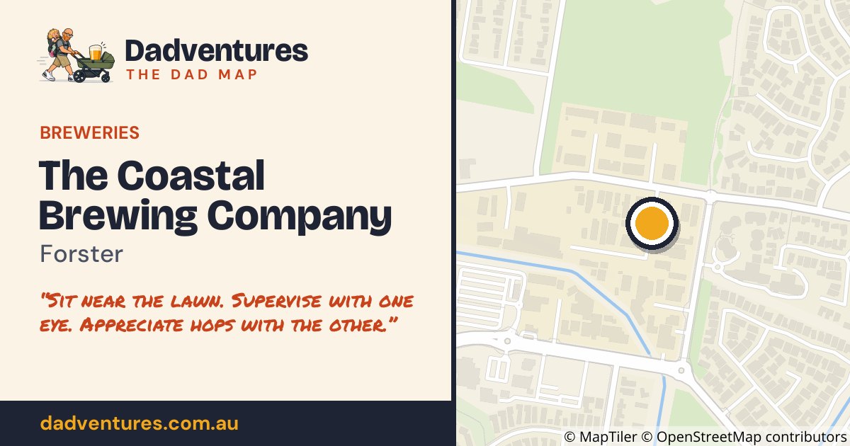 The Coastal Brewing Company on the Dad Map