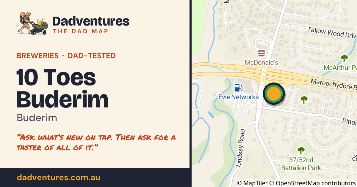 10 Toes Buderim on the Dad Map