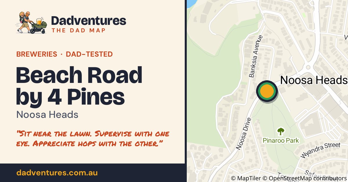 Beach Road by 4 Pines on the Dad Map