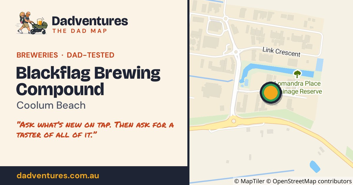 Blackflag Brewing Compound on the Dad Map