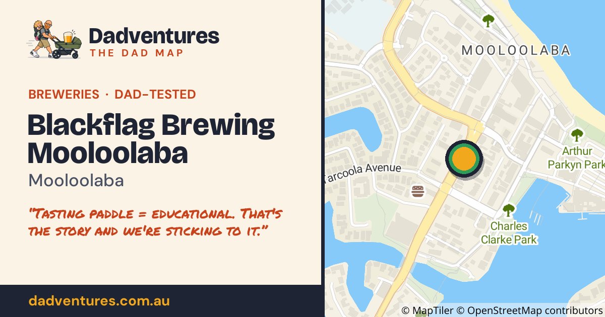 Blackflag Brewing Mooloolaba on the Dad Map