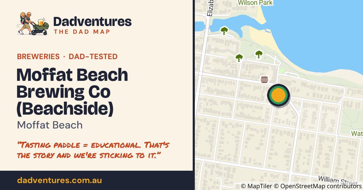 Moffat Beach Brewing Co (Beachside) on the Dad Map