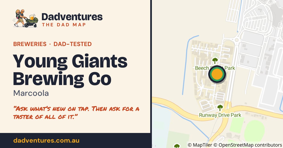 Young Giants Brewing Co on the Dad Map