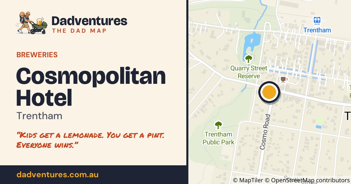 Cosmopolitan Hotel on the Dad Map