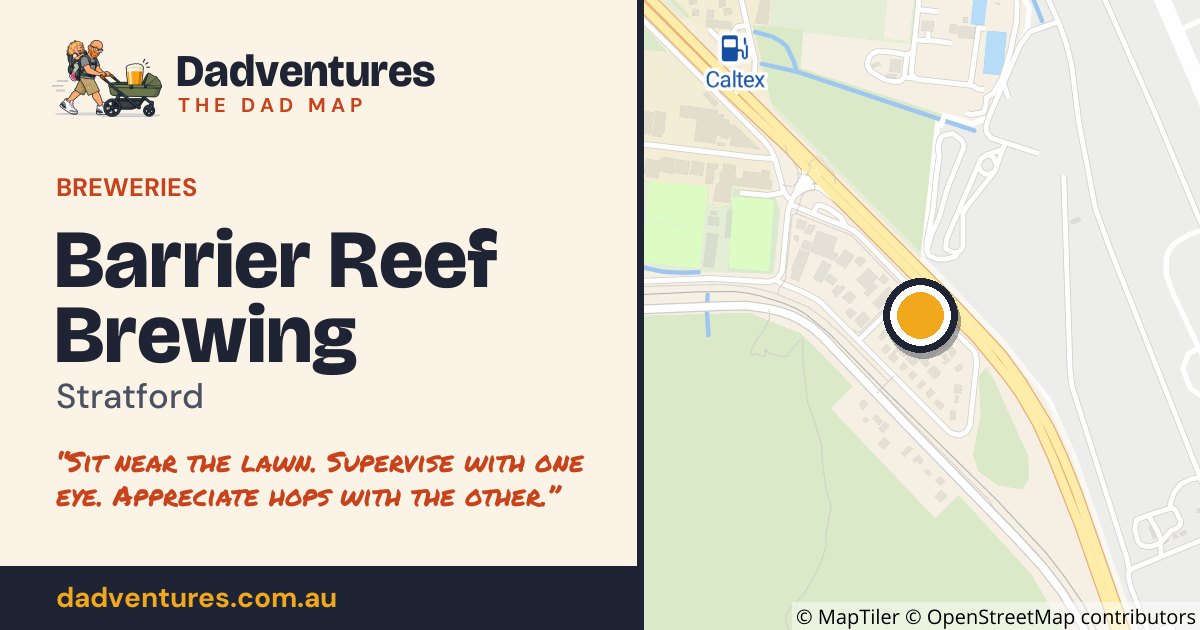 Barrier Reef Brewing on the Dad Map