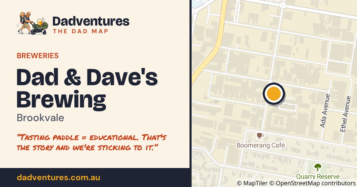 Dad & Dave's Brewing on the Dad Map