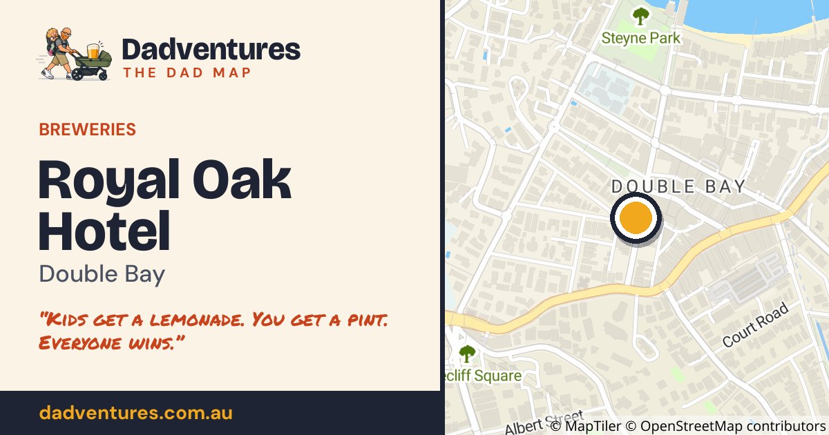Royal Oak Hotel on the Dad Map