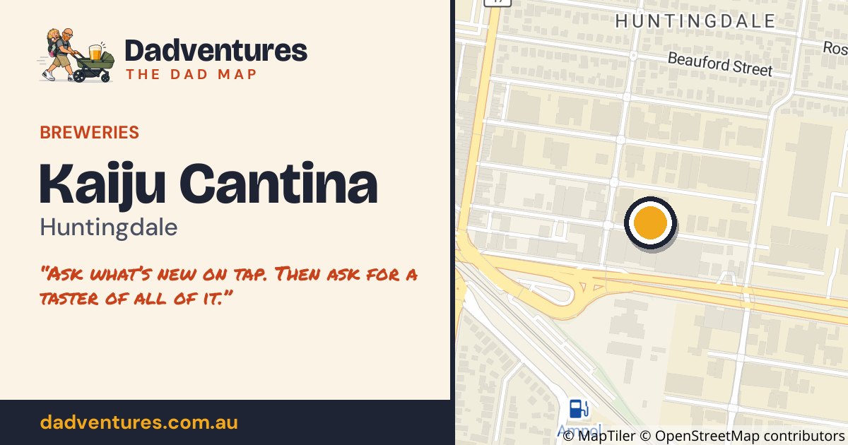 Kaiju Cantina on the Dad Map
