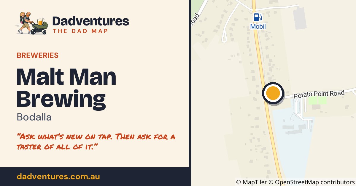 Malt Man Brewing on the Dad Map