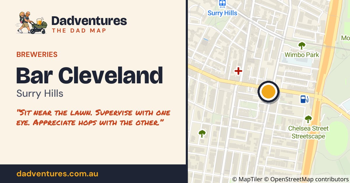 Bar Cleveland on the Dad Map