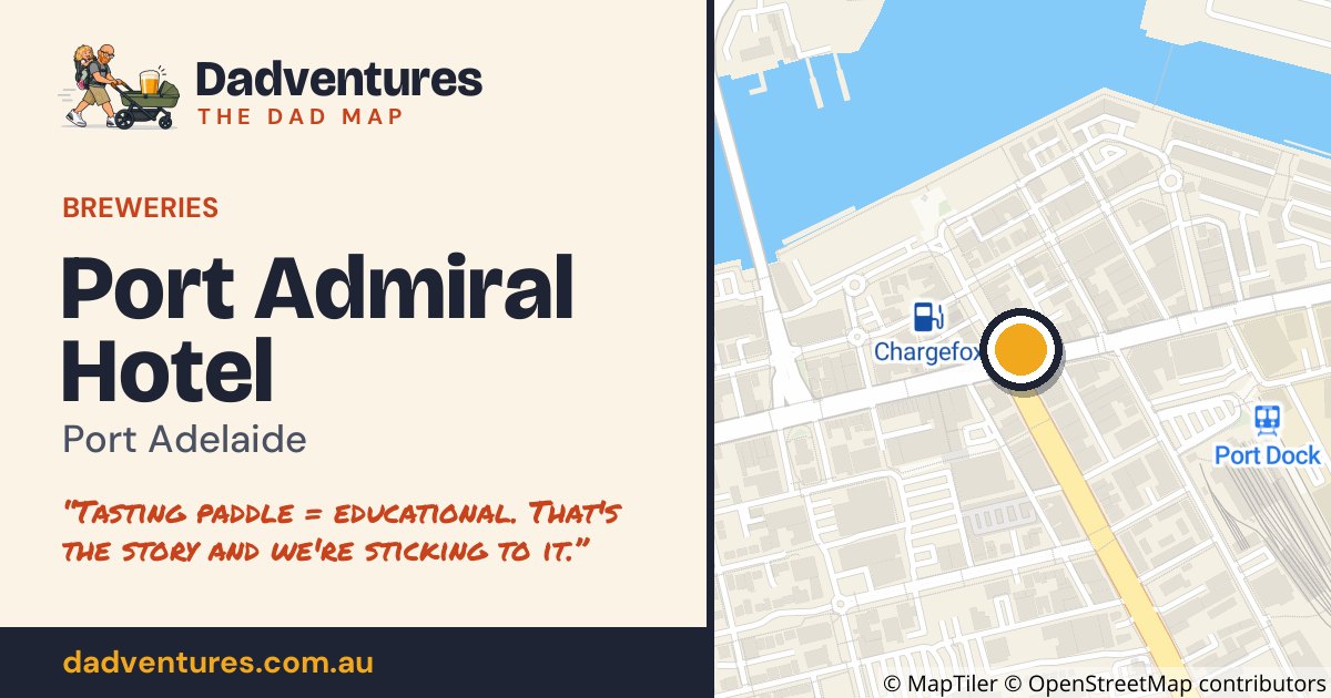 Port Admiral Hotel on the Dad Map