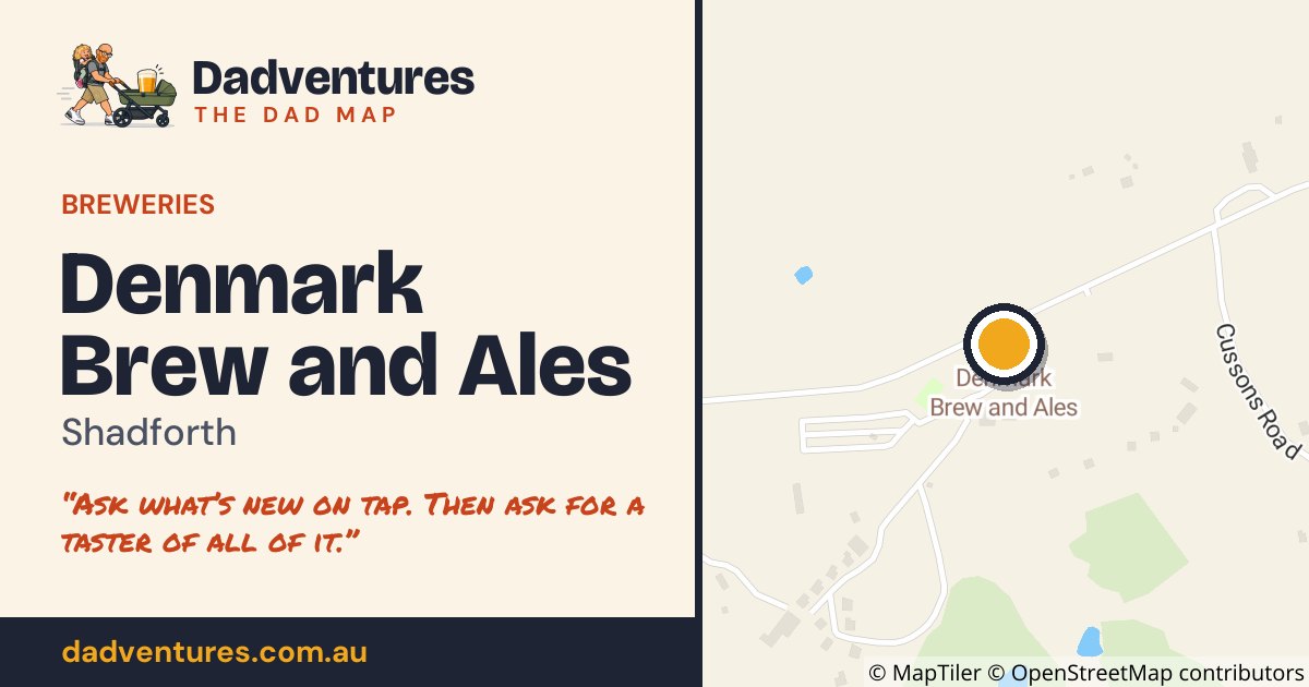 Denmark Brew and Ales on the Dad Map