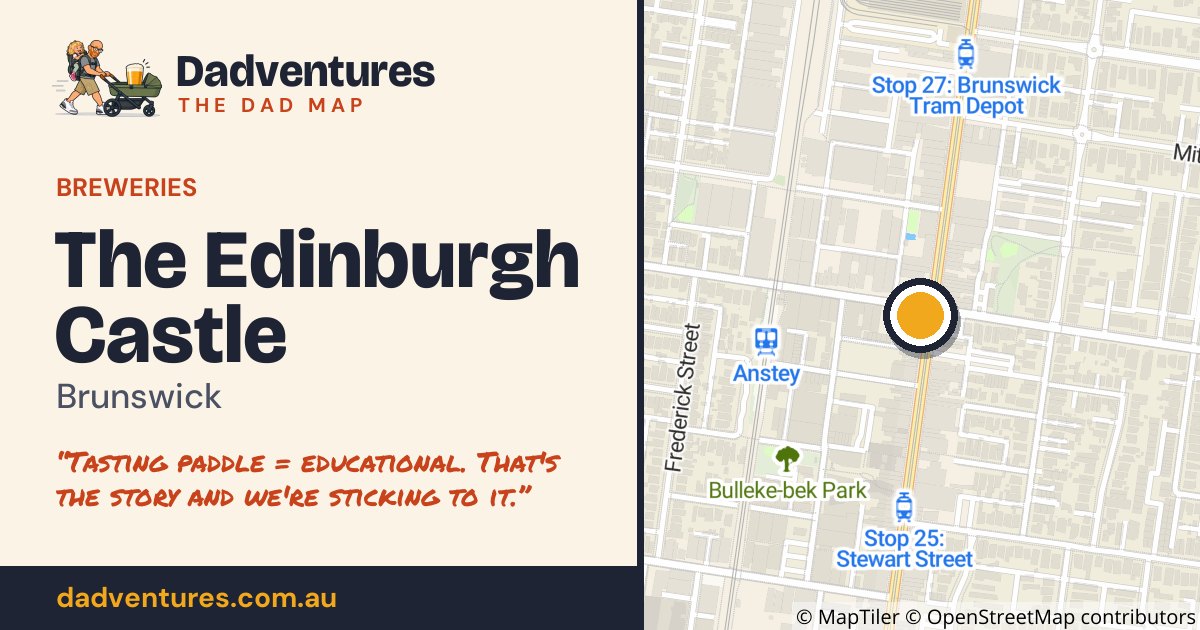 The Edinburgh Castle on the Dad Map