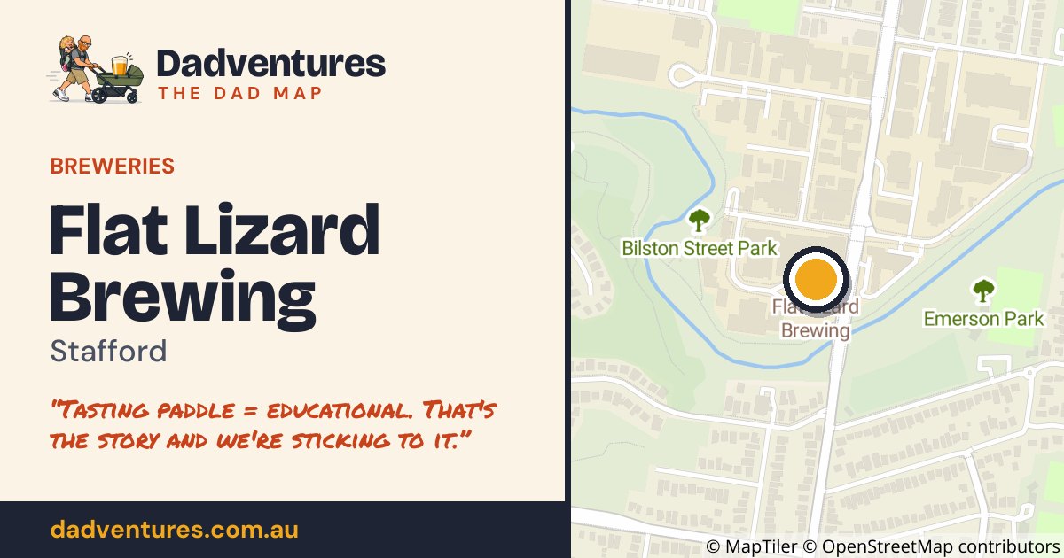 Flat Lizard Brewing on the Dad Map
