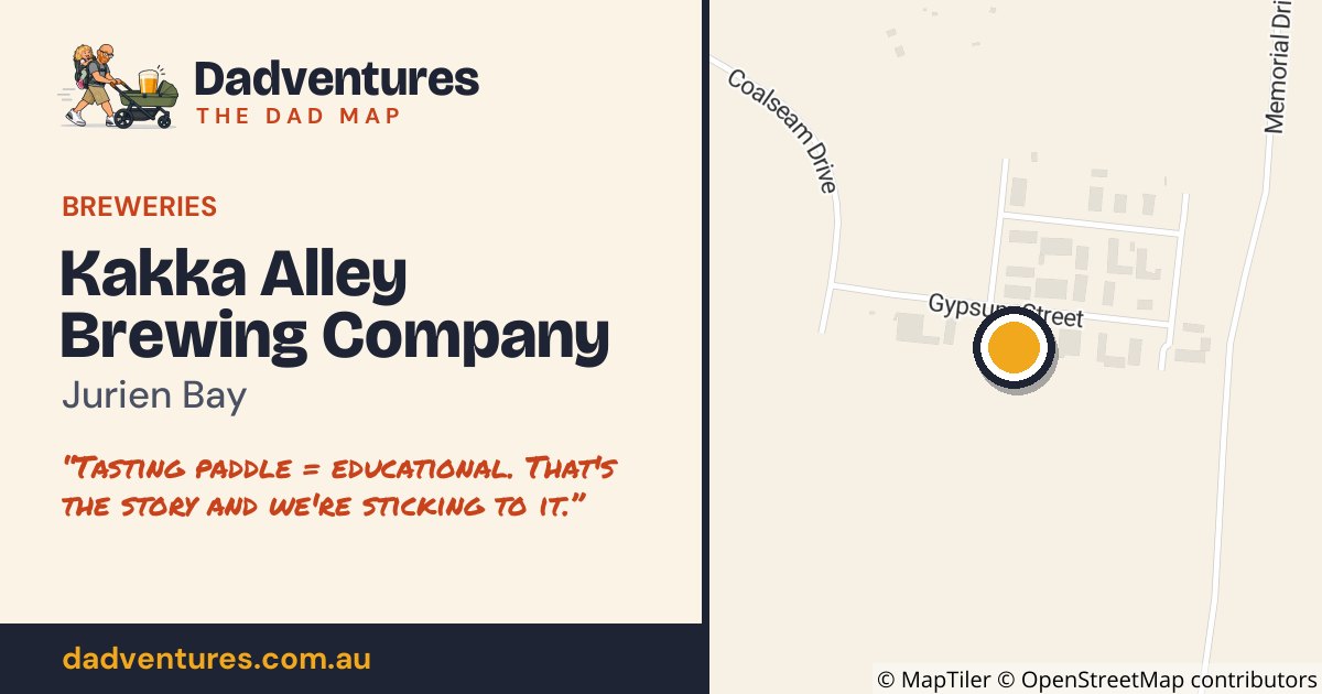 Kakka Alley Brewing Company on the Dad Map