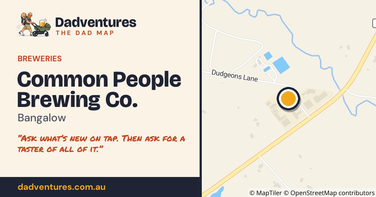 Common People Brewing Co. on the Dad Map