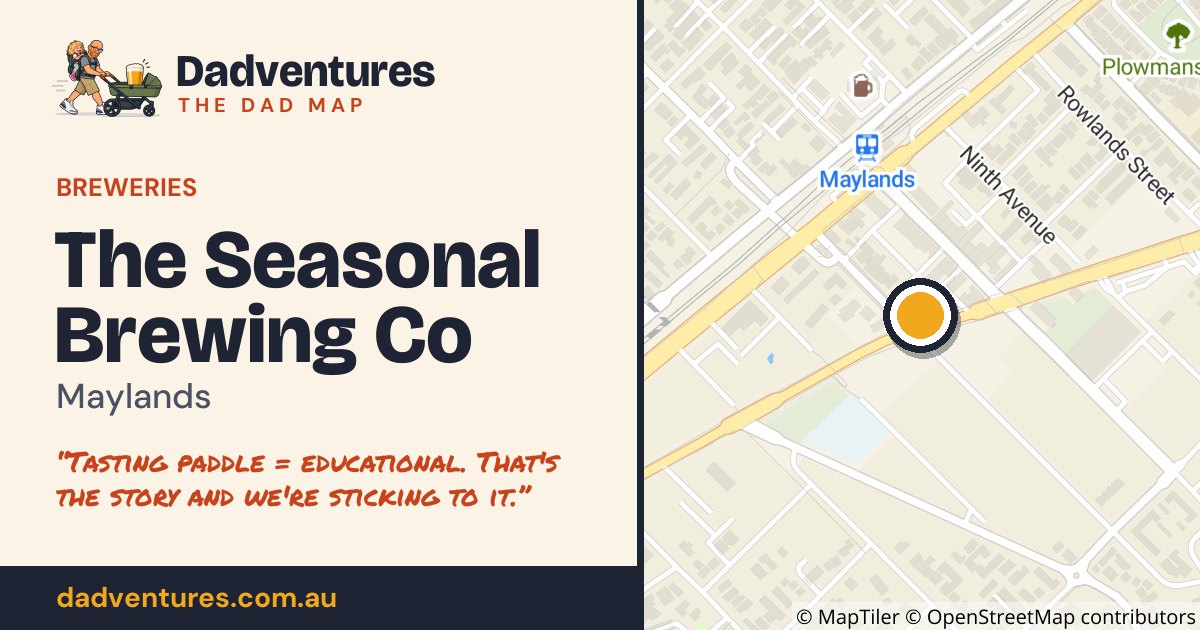 The Seasonal Brewing Co on the Dad Map