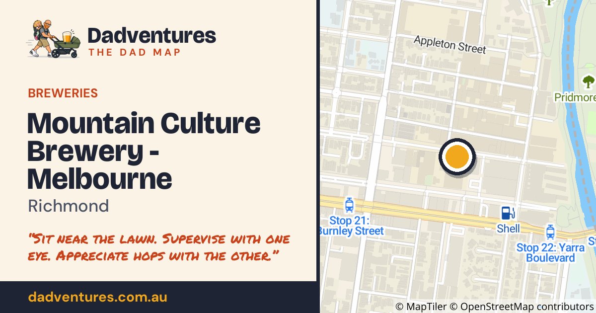 Mountain Culture Brewery - Melbourne on the Dad Map