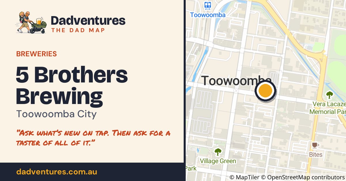 5 Brothers Brewing on the Dad Map