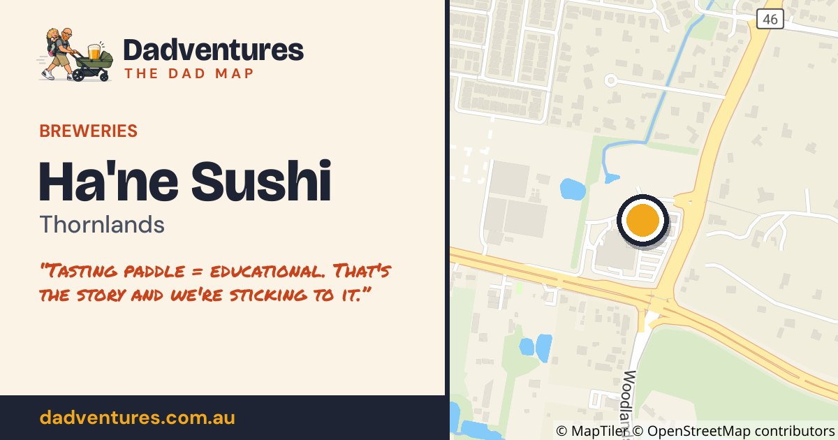 Ha'ne Sushi on the Dad Map