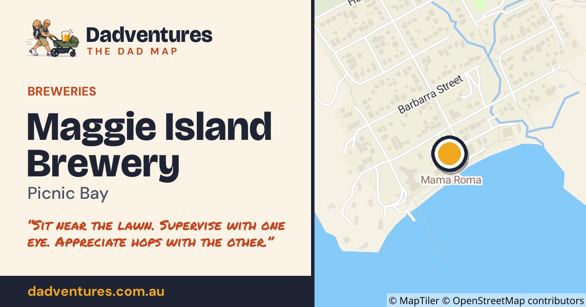 Maggie Island Brewery on the Dad Map