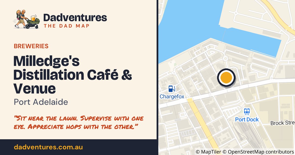 Milledge's Distillation Café & Venue on the Dad Map