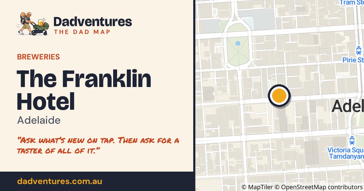 The Franklin Hotel on the Dad Map