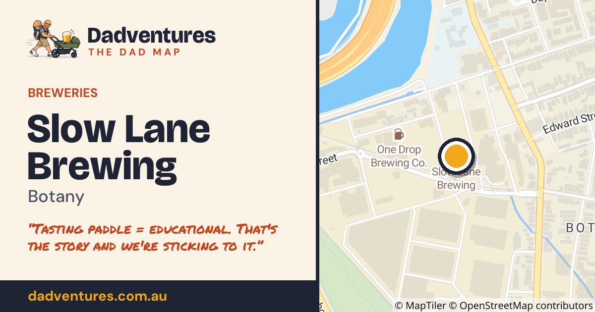 Slow Lane Brewing on the Dad Map