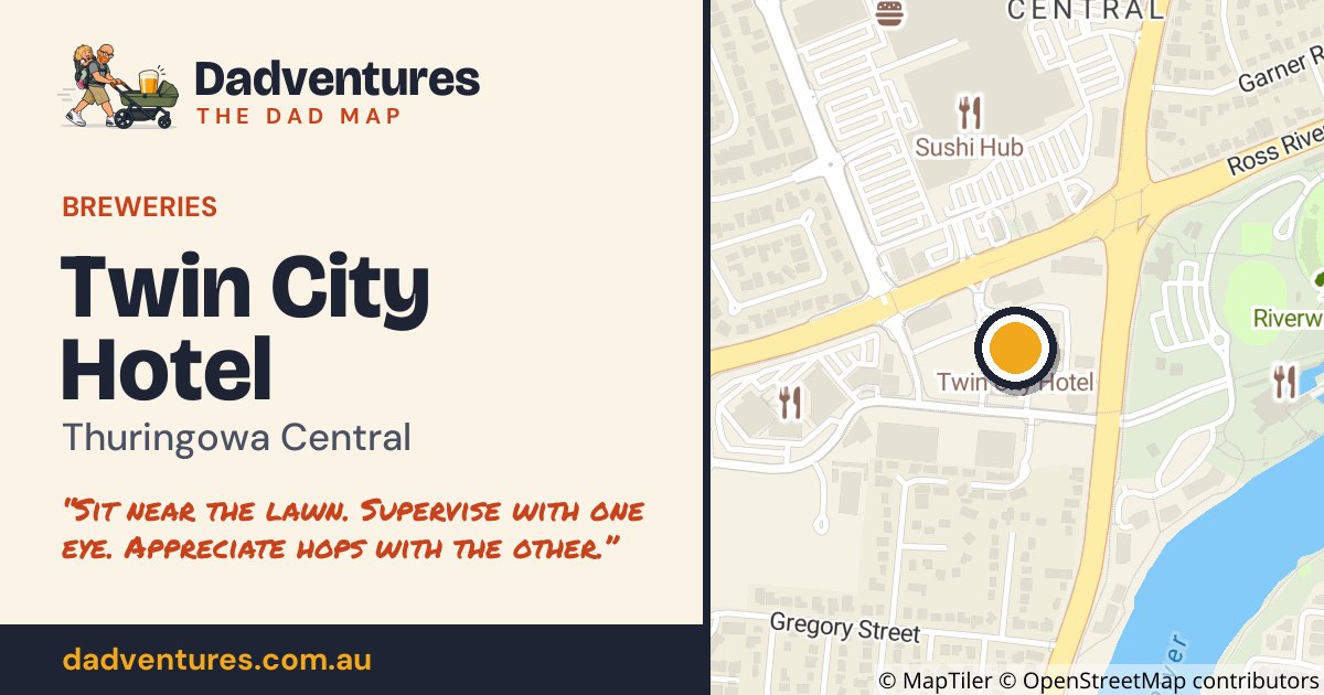 Twin City Hotel on the Dad Map