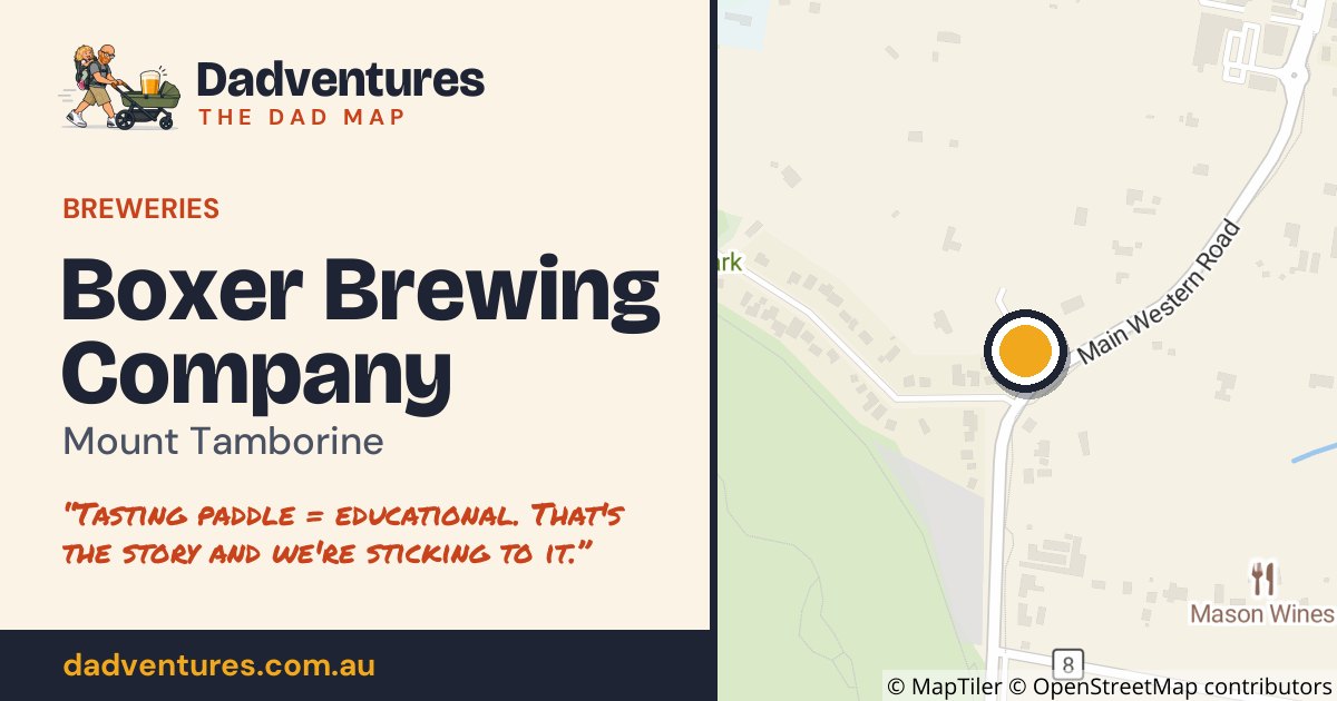 Boxer Brewing Company on the Dad Map