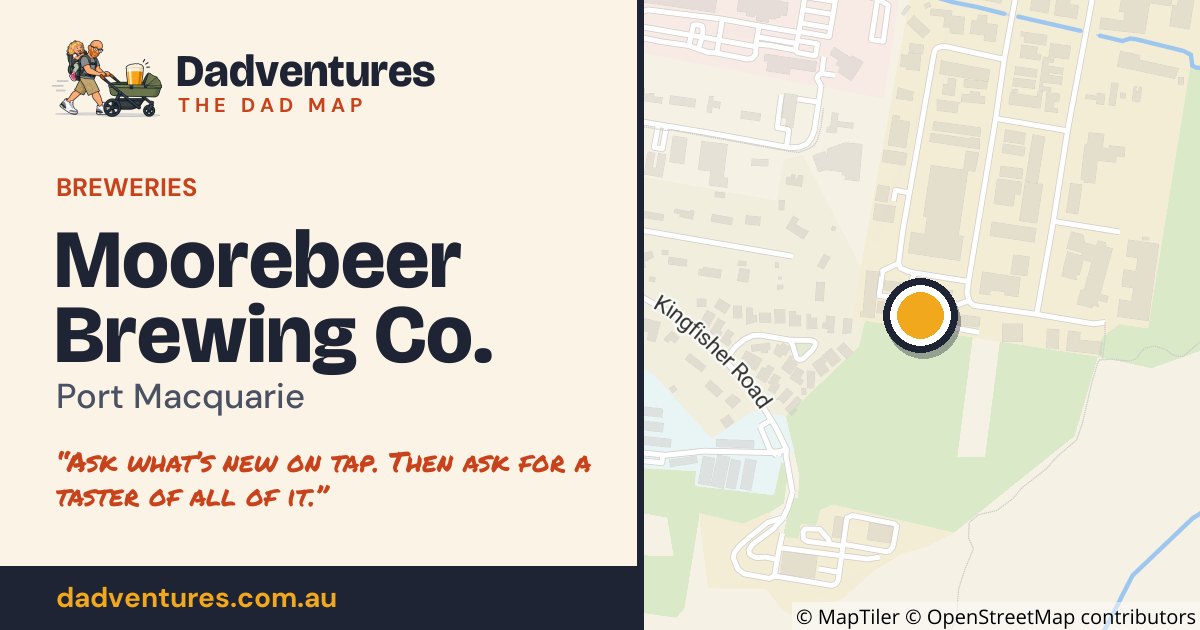 Moorebeer Brewing Co. on the Dad Map
