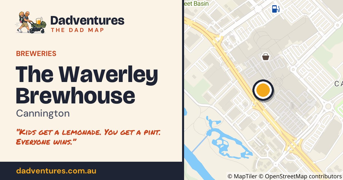 The Waverley Brewhouse on the Dad Map