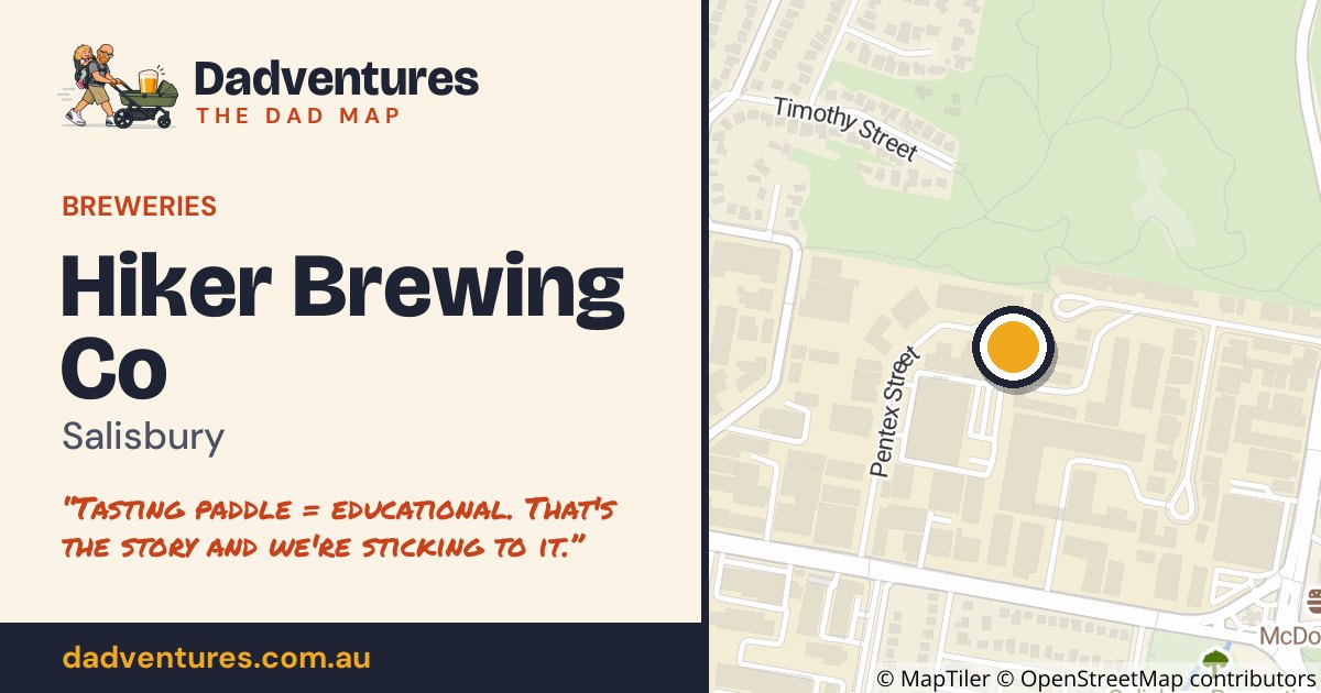 Hiker Brewing Co on the Dad Map