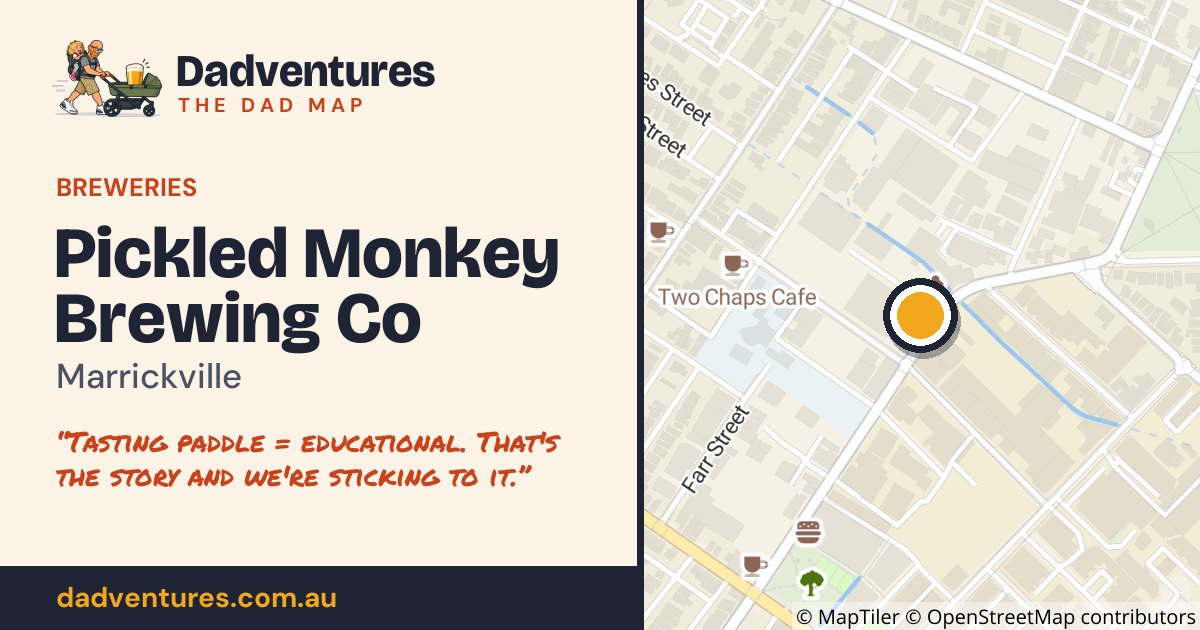 Pickled Monkey Brewing Co on the Dad Map