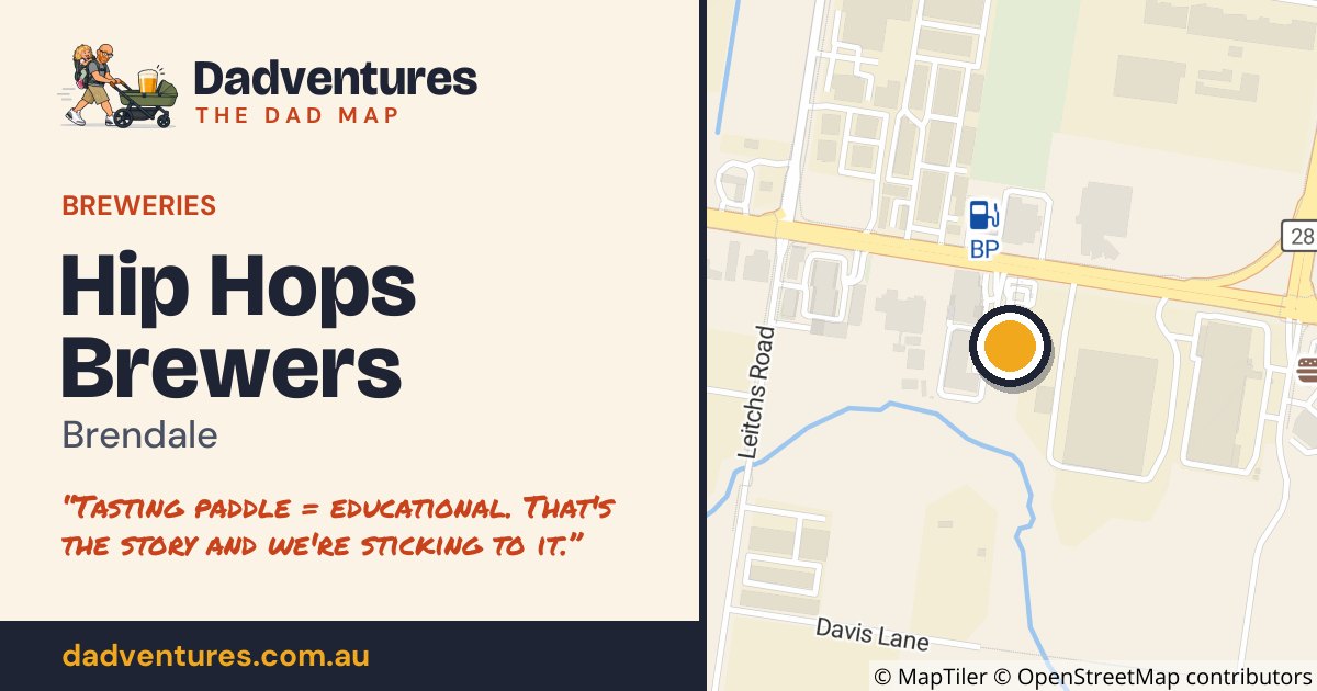 Hip Hops Brewers on the Dad Map