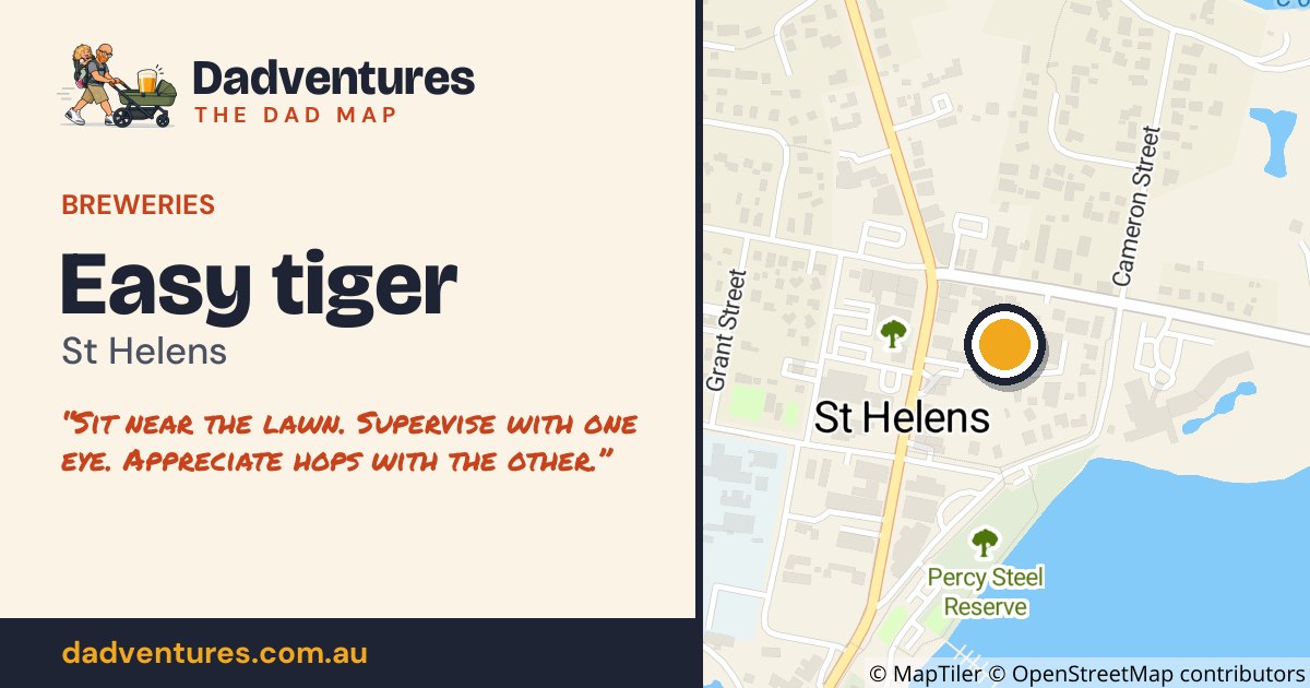 Easy tiger on the Dad Map