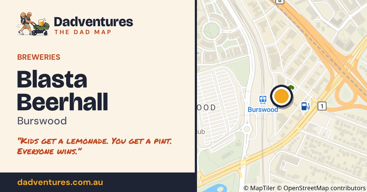 Blasta Beerhall on the Dad Map