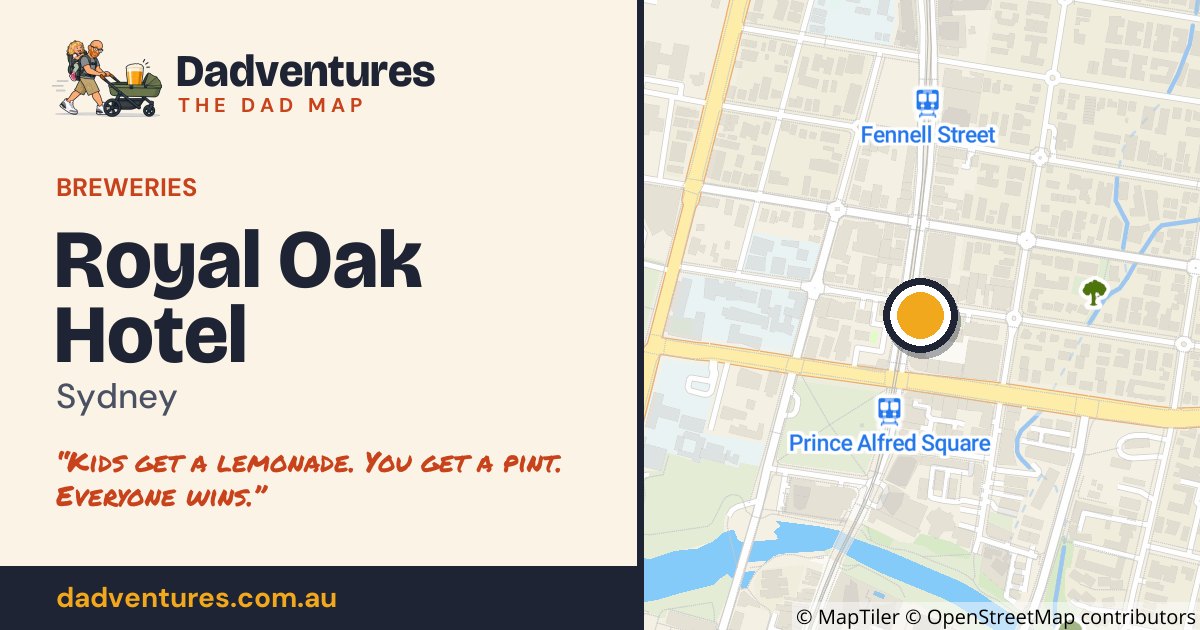 Royal Oak Hotel on the Dad Map