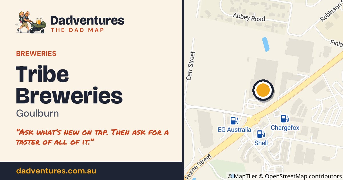 Tribe Breweries on the Dad Map
