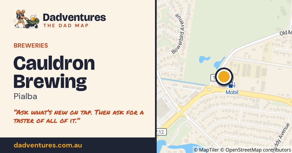 Cauldron Brewing on the Dad Map