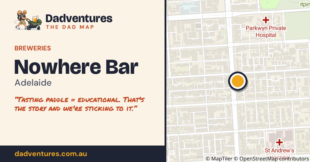 Nowhere Bar on the Dad Map