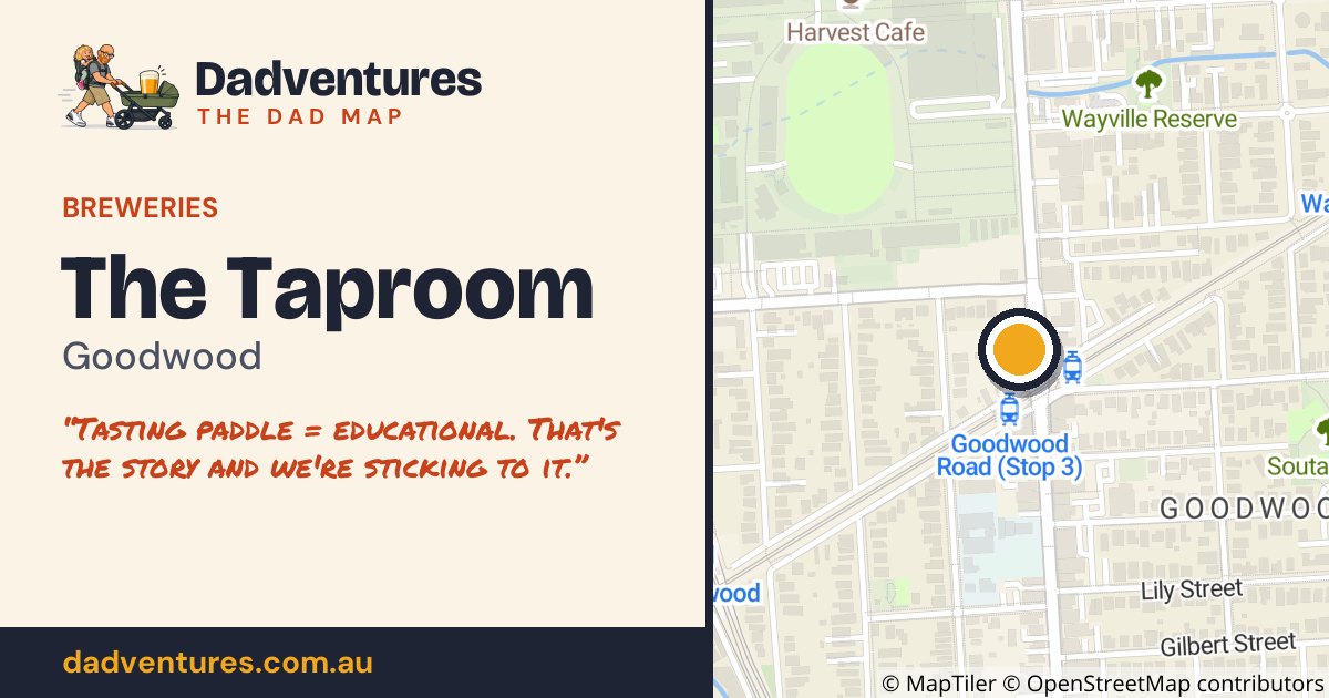 The Taproom on the Dad Map