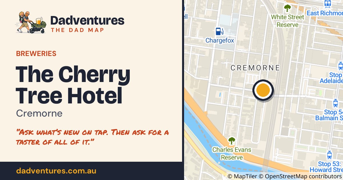 The Cherry Tree Hotel on the Dad Map