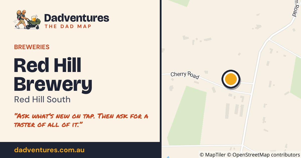 Red Hill Brewery on the Dad Map