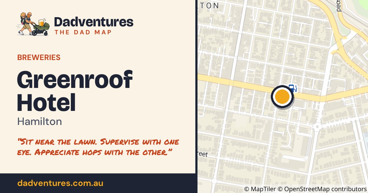 Greenroof Hotel on the Dad Map