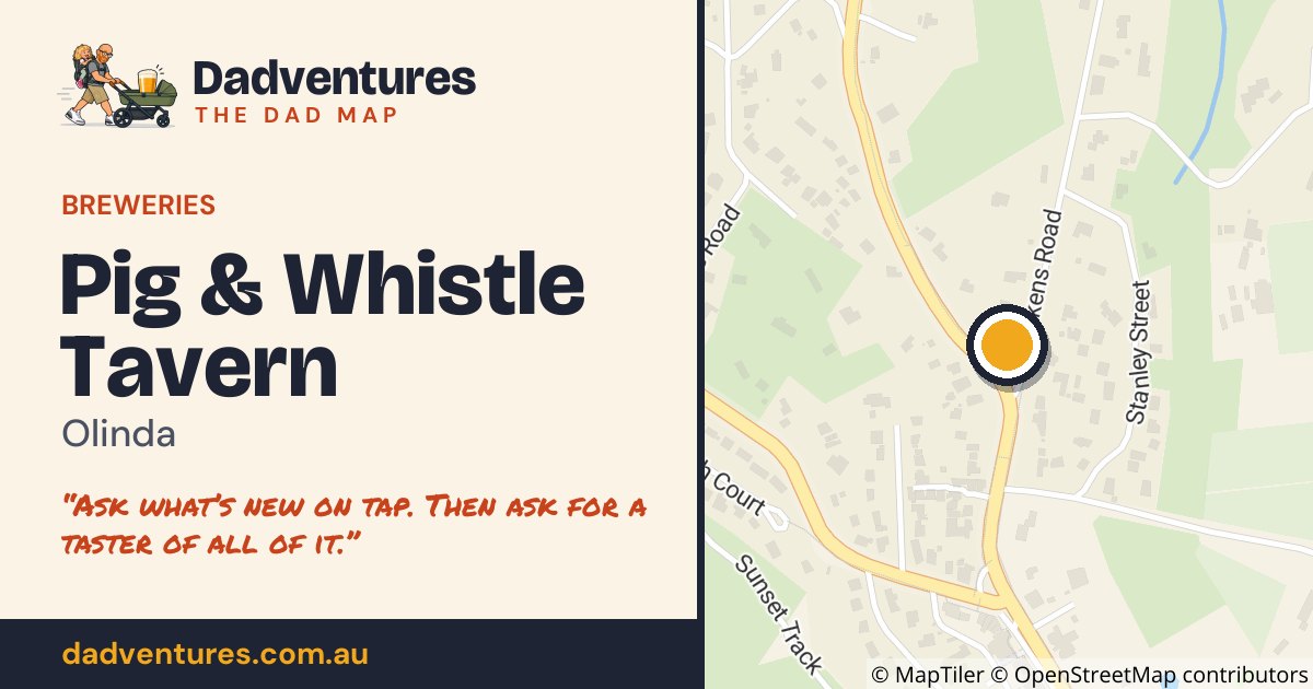Pig & Whistle Tavern on the Dad Map