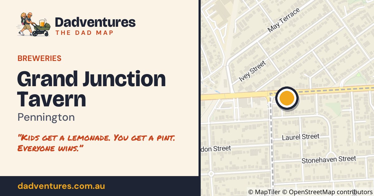 Grand Junction Tavern on the Dad Map
