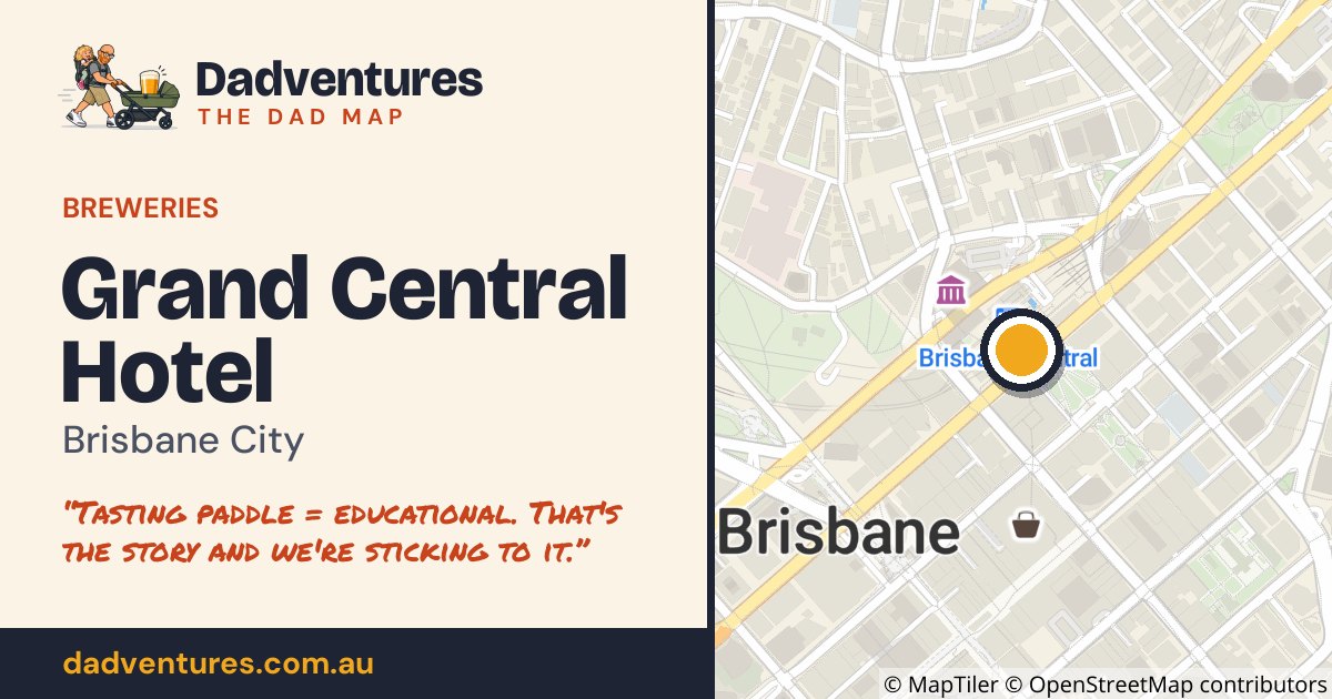 Grand Central Hotel on the Dad Map