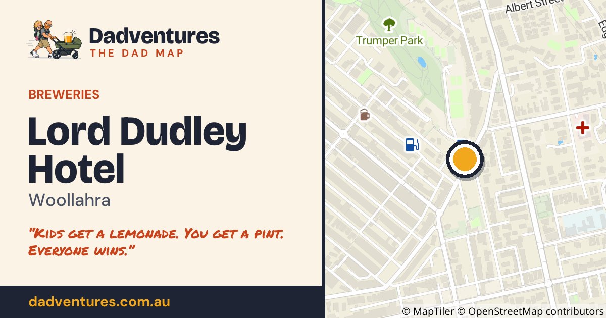 Lord Dudley Hotel on the Dad Map