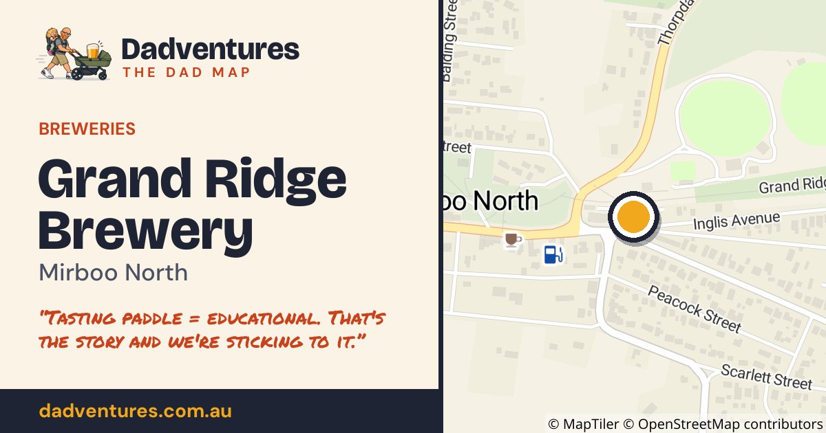 Grand Ridge Brewery on the Dad Map